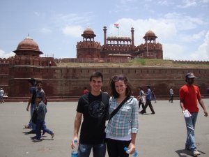 Irene and me at Delhi's Red Fort