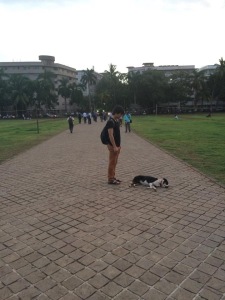 Me and Chilldog at the Oval Maidan